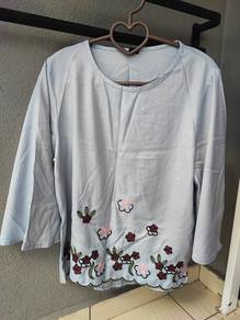 Women Long Blue Blouse (S)