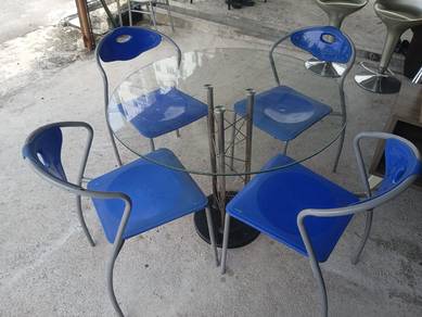 set meja makan + 4kerusi 