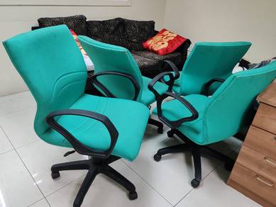 Kerusi Pejabat Hijau Green Office Chairs x 4 pcs