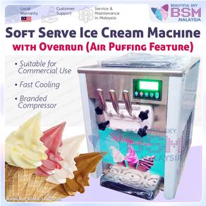 Soft Serve Ice Cream Machine Mesin Aiskrim Puff KL