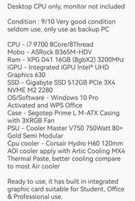 PC i7 gen 9 High Performance