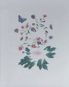 Botanical Embossed Floral Print #03
