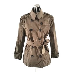Burberry Brit Nylon Belted Short Trench Coat