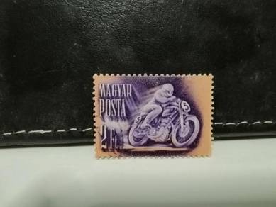 1950 Hungary Stamp Motorcycle Racing
