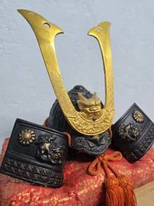 Solid Rare Japan Samurai Shogun Helmet Kabuto 武士