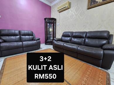 Sofa Leather Asli 3+2 