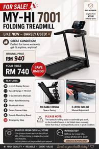 MY-HI 7001 Folding Treadmill Like new