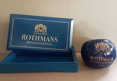 ROTHMANS CIGARETTES BOX & ASHTRAY Age 50yrs