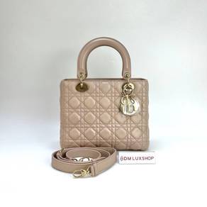 Preloved Dior Lady Dior Nude Medium GHW