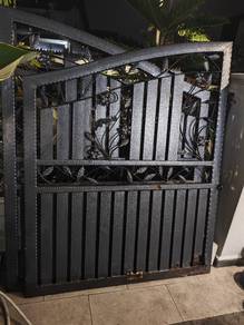 Iron gate with Floral Design