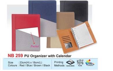 NB 259 PU organizer with calendar