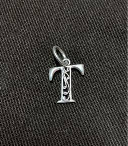 Silver T Pendant