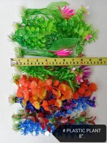 Plastic Plant Aquarium Fish Ikan Decoration 8inch