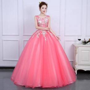Pink prom wedding bridal ball dress gown RB0817