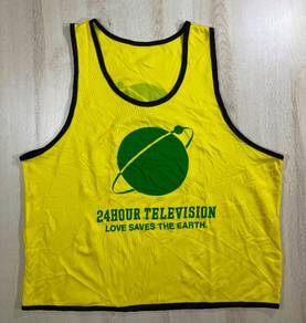 24 Hour Television Yellow Mesh Singlet #N Used