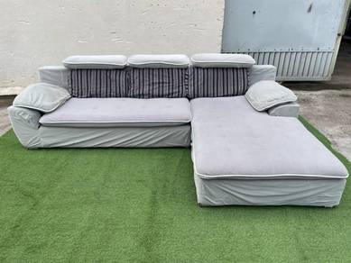 YE58E Kerusi 9ft 3 Seater L Shape Sofa Slipcover