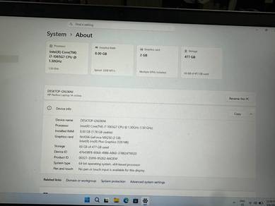 HP pavillion 14 i7 10th gen