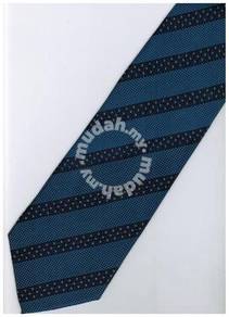 EDB10 Blue Top Quality Striped Formal Neck Tie