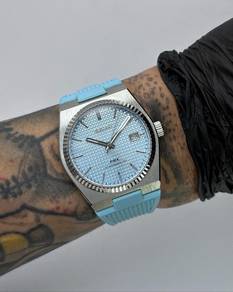 Custom Seiko Mod 40mm Ice Blue Fluted PRX