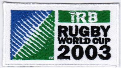 2003 5th Rugby World Cup iRB Badge Iron On Patch