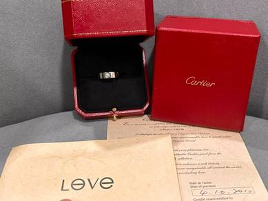 Cartier LOVE ring, Classic model 3 diamonds