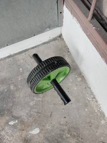 used wheel  to train abdominal muscles