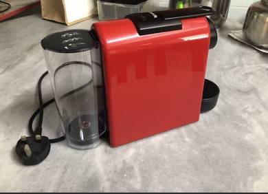 Red Nespresso Essenza Mini Coffee Machine