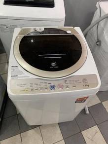 Auto Sharp Mesin 7.5kg Basuh Washing Machine Top