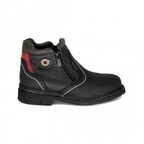 Safety Shoe Black Hammer Men Mid Zip BH4758 Black