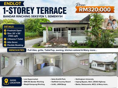 1-storey Terraced House For Sale in Semenyih,SGR