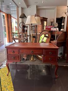 Authentic Large ANTIQUE Nyatoh Oak 1960/70s Desk
