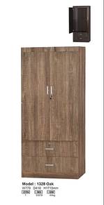 Oak Colour 2 Door Wardrobe