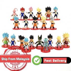 21pcs/set 7cm Dragon Ball Z Figurine Super Saiyan