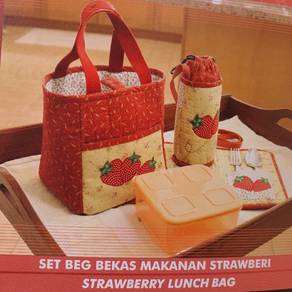 Patchwork Material Pack Beg Bekas Makan Lunch Bag