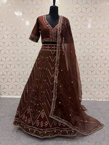 Brown Lehenga Choli