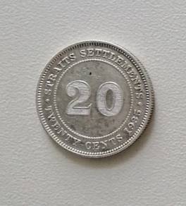 VERY RARE OLD COINS 20 Cents (1935) KING GEORGE V