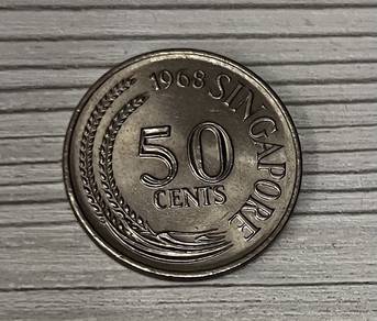 Singapore 50 cents 1968