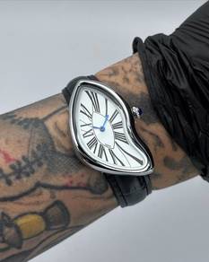 27mm No Logo Silver Crash Quartz Watch