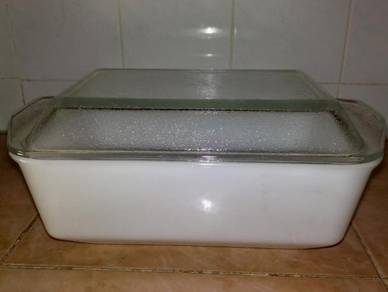 Mangkuk pyrex ovenware white casserole bowl
