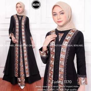 Turkey 1170 Jubah Abaya Umrah Haji black