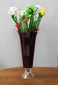 3501 Crystal vase with crystal flowers