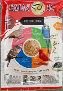 Emas10 Paddy 300gram Bird Feed Makanan Padi Burung
