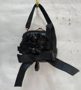 borse MADE IN ITALY flowers and bow mini leather s