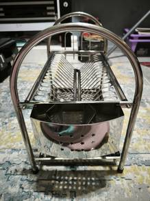 Rak pinggan aluminium steel