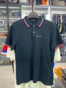 Authentic Prada Polo Black Logo M fit P19.5” L27.5