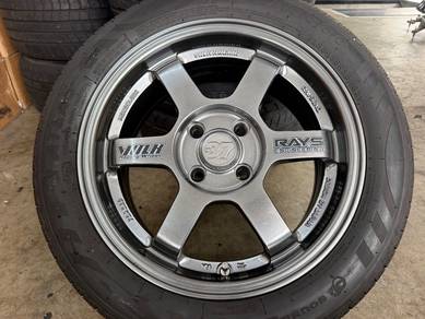 Te37 15inch new & Tayar atlas 185/55/15 4Biji 2026