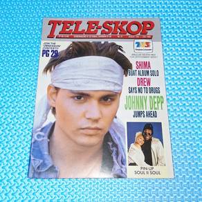 Vintage 1990 Majalah Tele-Skop No. 31 Johnny Depp