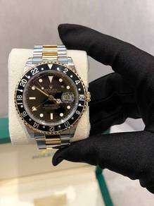 Rolex Gmt ii REF 16713 Half 18k750 Yellow Gold