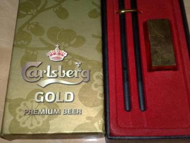 Carlsberg gold chopsticks set
