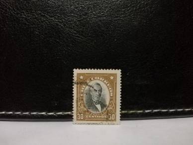 1911 Chile Stamp President Perez